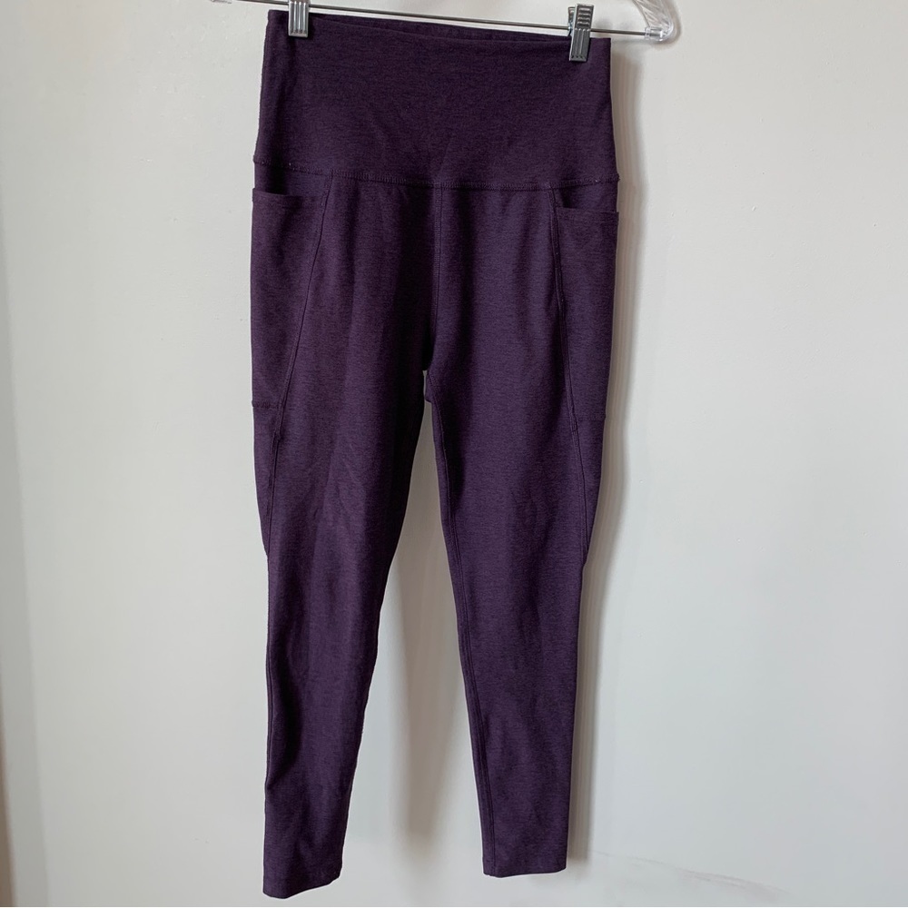 Beyond Yoga Peloton‎ Space Dye purple Leggings w/Pockets Size XS